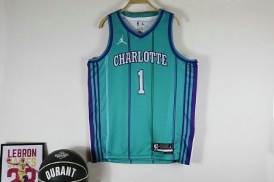 Maillot de Basket #1 Ball Hornets 23-24 retro Vert